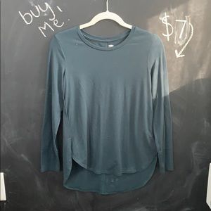 Kids Dark Green Long Sleeve Shirt